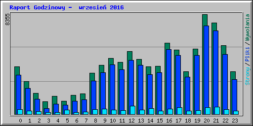 Raport Godzinowy -  wrzesie� 2016