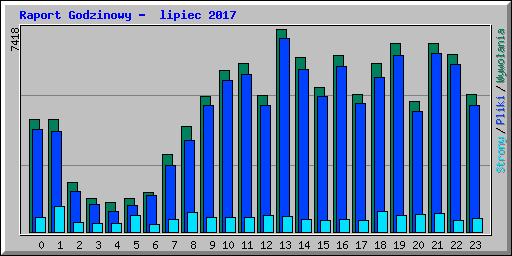 Raport Godzinowy -  lipiec 2017