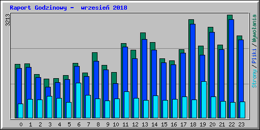 Raport Godzinowy -  wrzesie� 2018